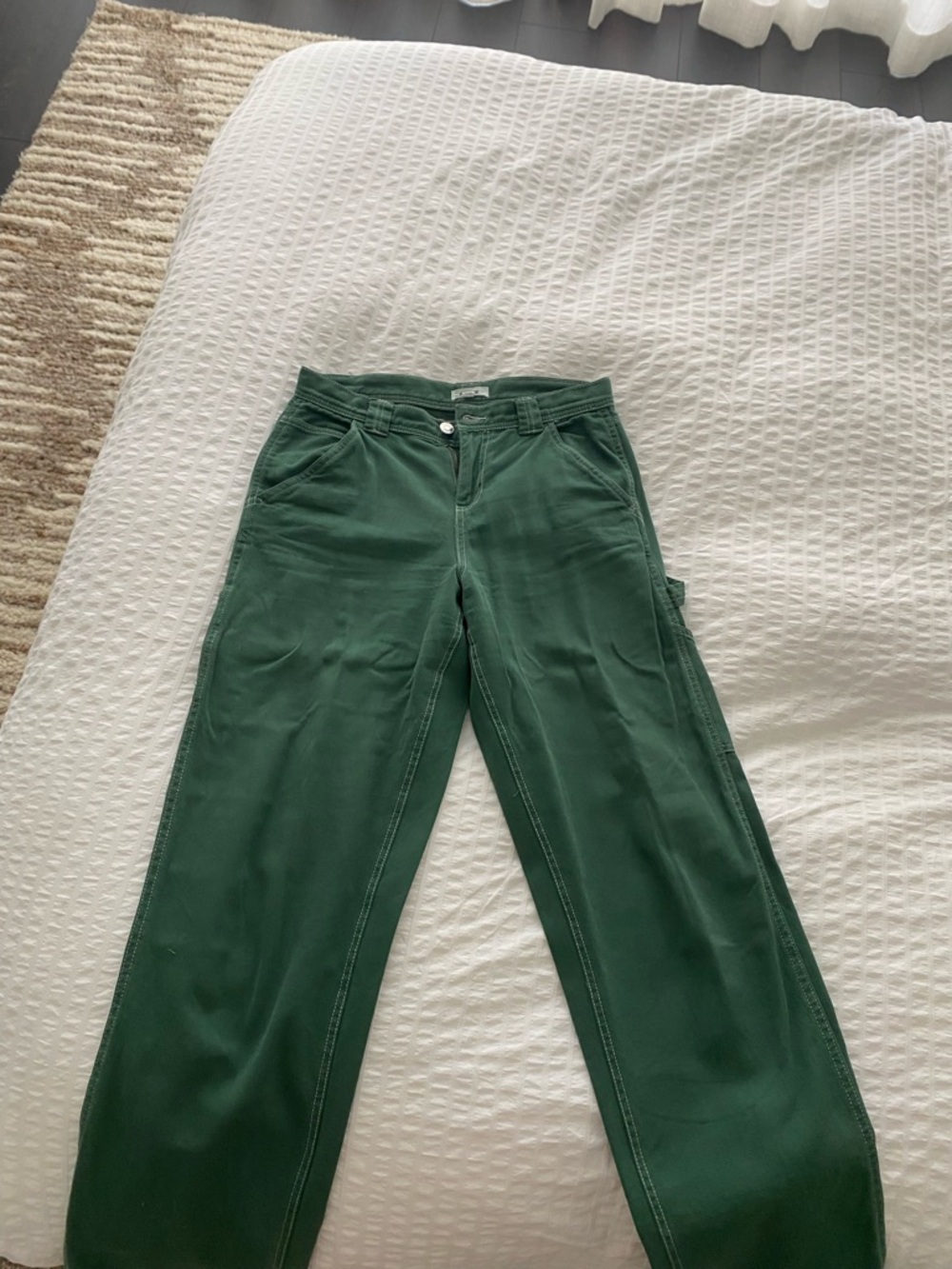 Garage Green Carpenter Pants - Picture 3 of 4